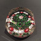 Antique Clichy Faceted Art Glass Paperweight Complex Millefior