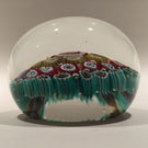 Vintage Murano Large Art Glass Paperweight Concentric millefiori