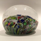Antique Saint Louis Art Glass a paperweight End of Day Millefiori Scramble
