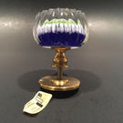 Vintage Perthshire Art Glass Millefiori Paperweight Drawer Pull Scalloped Edge