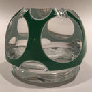 Baccarat Art Glass Paperweight Thomas Paine Sulphide Faceted Double Overlay