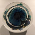 Signed Josh Simpson Art Glass Paperweight Complex Inhabited Planet