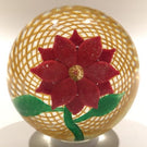 Early Chinese Art Glass Paperweight Lampworked Double Clamantis