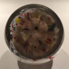 Antique Eastern European Art Glass Paperweight Multicolored Spider Lilly