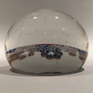 Huge Antique Baccarat Art Glass Paperweight Looped Millefiori Garland