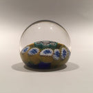 Vintage Miniature Murano Art Glass Paperweight Concentric Millefiori