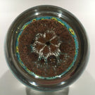 Vintage Murano Art Glass Paperweight Complex Millefiori With Flower Center