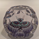 Whitefriars Art Glass Paperweight Concebtric Millefiori & Fancy Facets