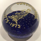 Vintage Art Glass Frit Paperweight Concord Ma American Revolution Bicentennial