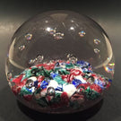 Quality Unknown Antique Art glass paperweight End of Day Harlequin Scramble