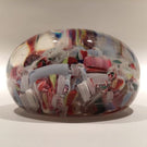 Antique New England Glass Co. Art Glass Paperweight Millefiori scramble