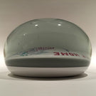 Huge 4" Antique Millville Art Glass Paperweight Colors Frit "Home Sweet Home"