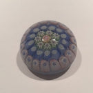 Vintage Strathearn Miniature Concentric Pastel Colored Millefiori On Blue Ground