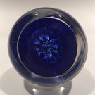 Vintage Perthshire Art Glass Paperweight Radial Millefiori & Twist Blue Ground