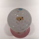 Large Perthshire Art Glass Paperweight Style Millefiori Pink & White Flower Vase