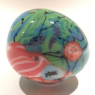Early Richard Ritter Art Glass Paperweight Murrine & Millefiori Easter Egg