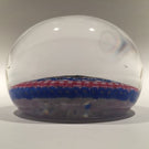 Damaged Modern Baccarat Art Glass Paperweight Griddle Silhouette Millefiori