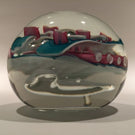 Signed Schmidt / Rhea Art Glass Paperweight Modern Design c.1987