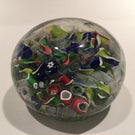 Antique Saint Louis Art Glass a paperweight End of Day Millefiori Scramble