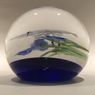 Huge Daniel Salazar Lundberg Studios Art Glass Paperweight Sandhill Crane