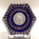 St. Louis Sulphide Statue of Liberty Millefiori Art Glass Paperweight c. 1986