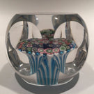 Rare Antique Clichy Art Glass Paperweight Close Packed Millefiori Mushroom