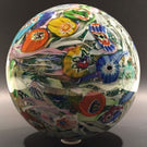 Huge 7"  Murano Art Glass Paperweight Doorstop Tutti Frutti End Of Day Scramble