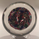 Modern Art Glass Paperweight Unknown Maker Millefiori End Of Day Scramble