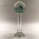 Huge 9" Footed Murano Cenedese Aquarium Fish Art Glass Paperweight Sculpture