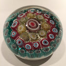 Vintage Murano Large Art Glass Paperweight Concentric millefiori