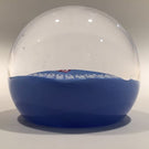 Rare Caithness Art Glass Paperweight Butterfly With Millefiori Garland