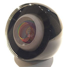 Huge Signed Paul Harrie Art Glass Paperweight Rainbow "Saturn Series"