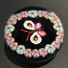 Vintage Paul Ysart Art Glass Paperweight Millefiori Butterfly & Complex Garland