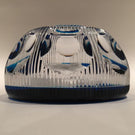 Cristal D'Albert Faceted Art Glass Paperweight "The Moon Astronauts" Sulphide