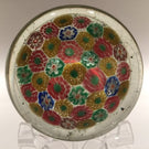 Early 1930s Chinese Art Glass Paperweight Patterned Complex Millefiori