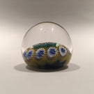 Vintage Miniature Murano Art Glass Paperweight Concentric Millefiori