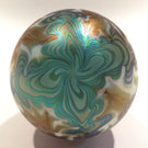 Early Vandermark Merrit Art Glass Paperweight Iridescent Art Nouveau Style
