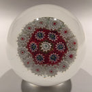 Vintage Murano Medium Art Glass Paperweight Concentric Millefiori