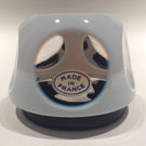 Vintage Baccarat Art Glass Paperweight John F Kennedy Sulphide With Blue Overlay