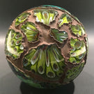 Huge Signed Due Vetro Art Glass Electroformed Marble Paperweight Sculpture