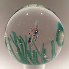 Huge 9" Footed Murano Cenedese Aquarium Fish Art Glass Paperweight Sculpture