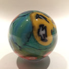 Early Richard Ritter Art Glass Paperweight Murrine & Millefiori Easter Egg