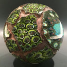 Huge Signed Due Vetro Art Glass Electroformed Marble Paperweight Sculpture