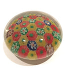 Early 1930s Chinese Art Glass Paperweight Patterned Complex Millefiori