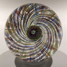 Vintage Perthshire Art Glass Paperweight Swirl Pinwheel Complex Millefiori