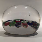 Antique Clichy Art Glass Paperweight 37 Spaced Complex Millefiori With Rose Cane