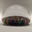 Huge Baccarat 1969 Art Glass Paperweight Close Packed Millefiori Zodiac Church