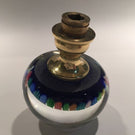 Perthshire Art Glass Paperweight Doorknob Concentric Closepacked Millefiori
