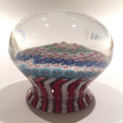 Rare Clichy Art Glass Paperweight Complex Close Packed Millefiori Piedouche