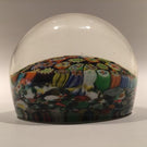 Large Vintage Murano Art Glass Paperweight Complex Closepacked Millefiori